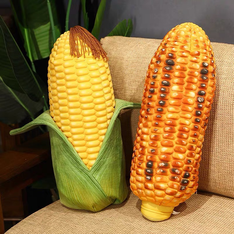 Artificial food baked corn throw pillow doll personality funny gift plush toy creative doll girl muppets