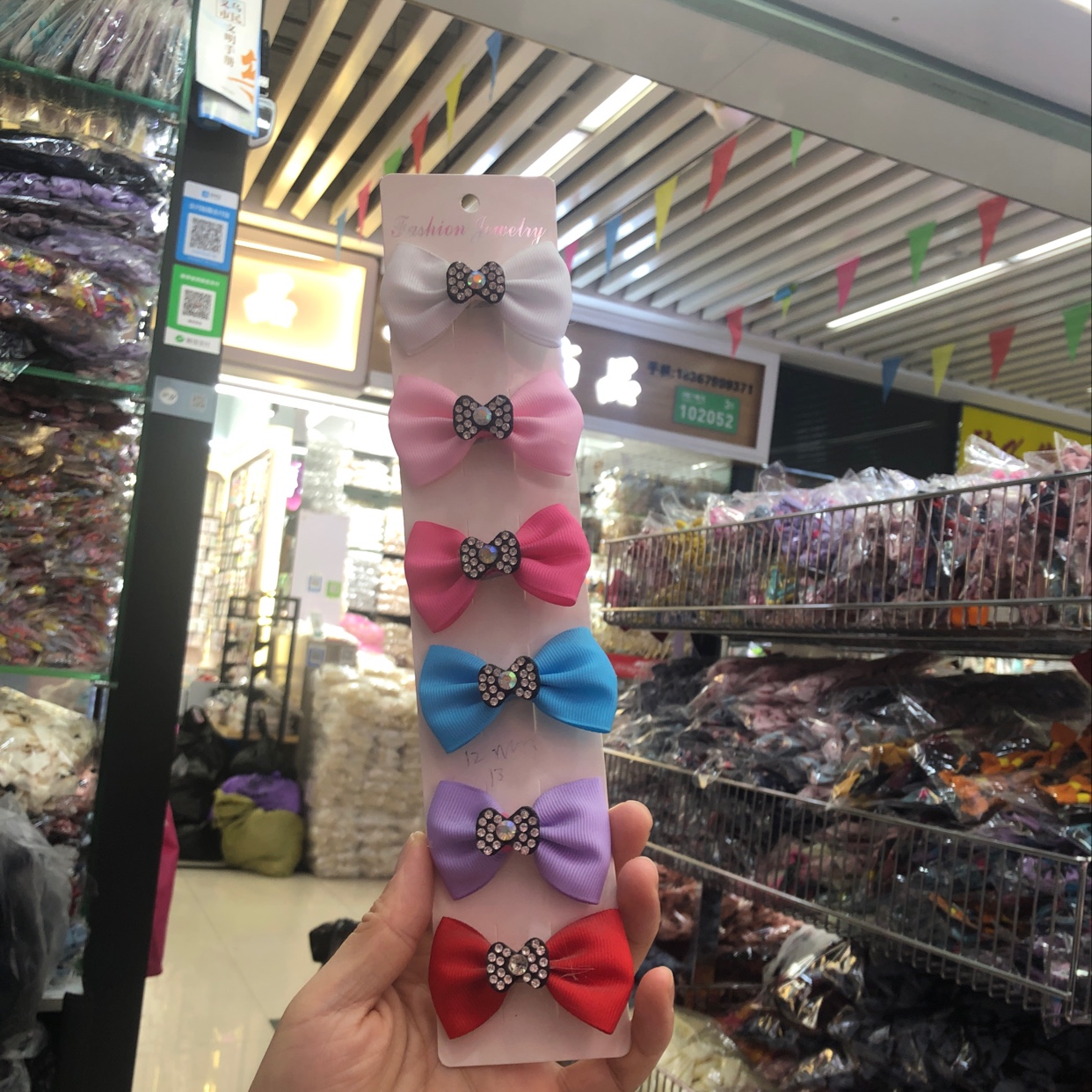 外贸儿童织带蝴蝶结绚丽多彩美滋滋超好看仙女必备