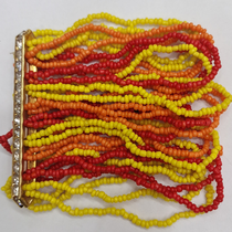 Indian Pop Pop Bohemian Ethnic style Handmade 6/0 m bead elastic bracelet 22