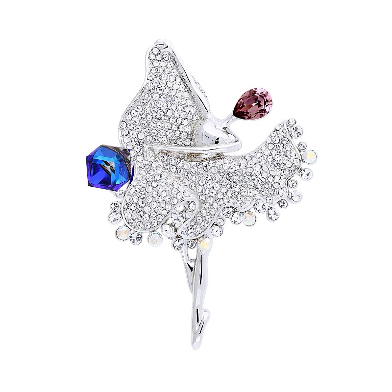 Zircon Ballerina Brooch