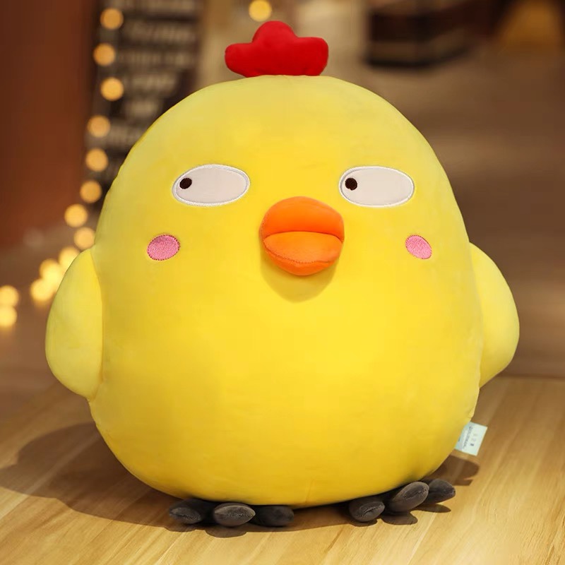可爱小黄鸡毛绒玩具公仔超软抱枕女生睡觉儿童生日礼物布娃娃玩偶