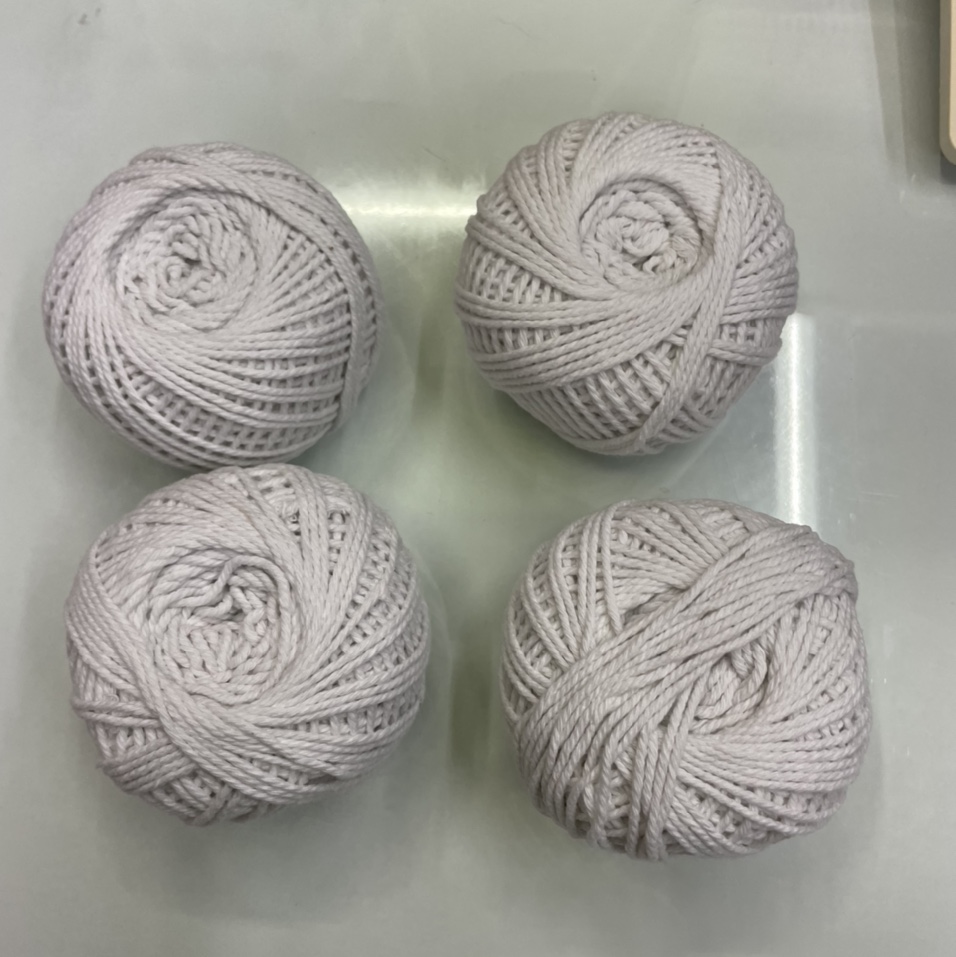 漂白色棉线球80克棉绳带环保绳织带棉绳棉线