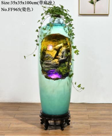 诸葛工艺庭院流水摆件阳台鱼池造景顶楼花园装饰布置景观鱼缸喷泉雾化加湿器爆款7279-90详情图1