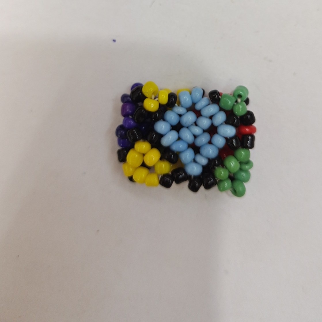 Indian Pop Pop Bohemian Ethnic style Handmade 6/0 m bead elastic ring 66 thumbnail