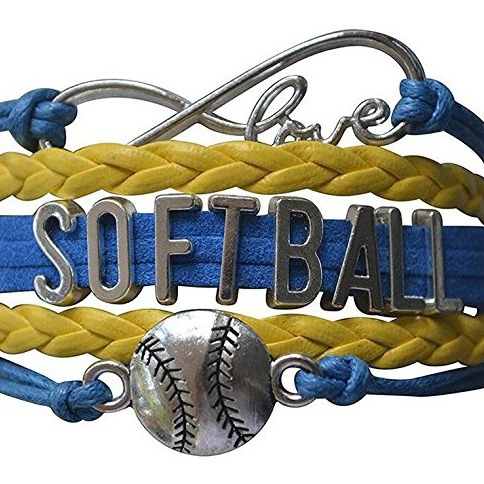 FLY167 Amazon Express perforated letter SOFTBALL baseball wax hand-woven bracelet