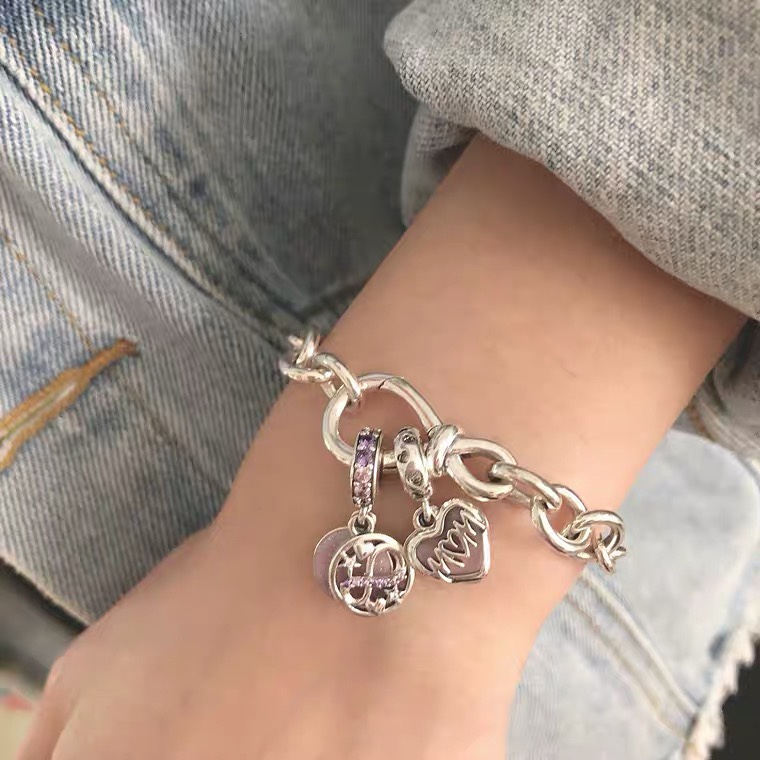 永恒符号花结链ins时尚 优雅搭吊饰手链女