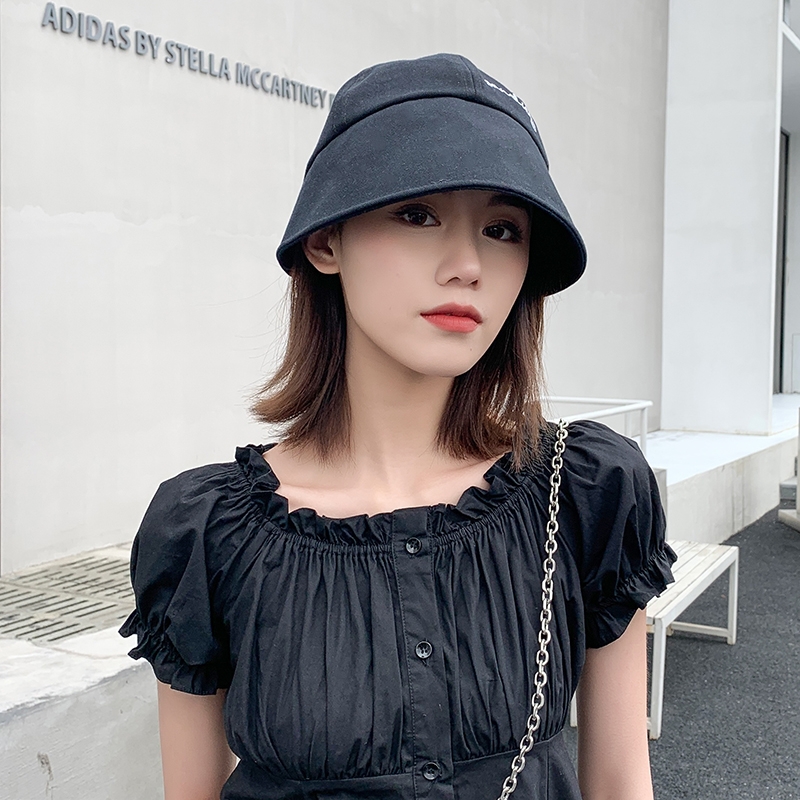 夏季女士盆帽2021年日系防晒帽子春夏渔夫帽女新款休闲遮阳太阳帽