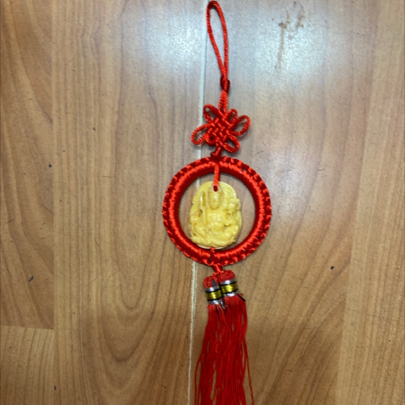 R small red circle hanging Guan Yin image