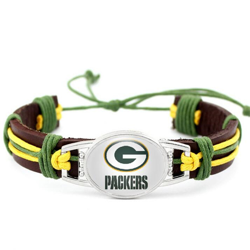 FLY287 32 American NFL football team cowhide braided parachute survival bracelet bracelet