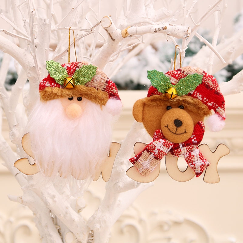 圣诞装饰品 圣诞节木质挂件儿童礼物圣诞树挂牌 场景装饰挂件27详情图4