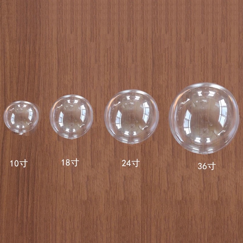 网红透明波波球50个装10寸18寸24寸地推彩灯气球装饰玫瑰花束气球001详情图2