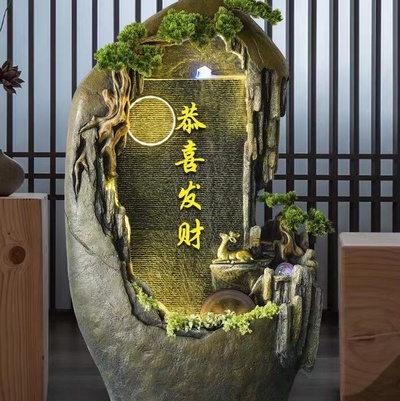 葛工艺庭院流水摆件阳台鱼池造景顶楼花...