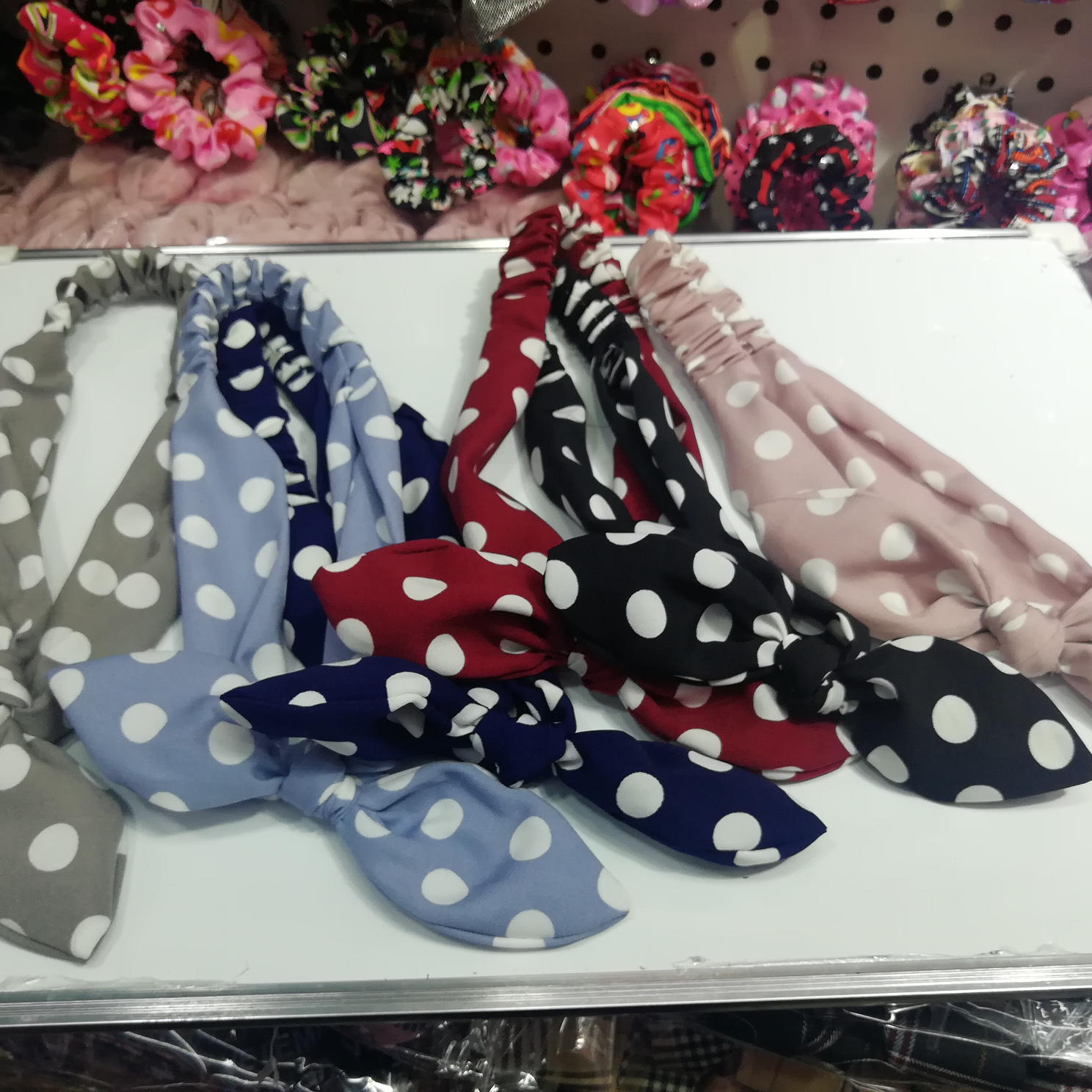 Korean version big rabbit ears headband thumbnail