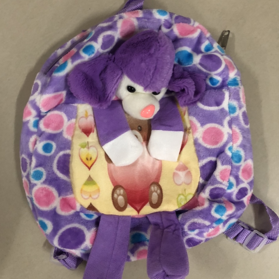 Stuffed toy doll cartoon bag stuffed animal sheepdog backpack purple factory direct sales 74