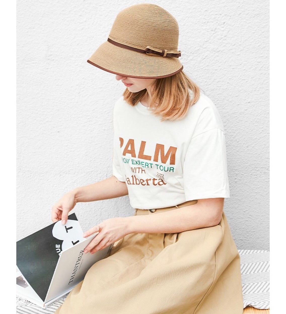 Kk Hat Broad Hat Industry Japanese Braid Braided Hat Ladies Folding Basin Hat Summer Fisherman Hat Straw Hat Ladies Outing Sun Block Hat Tide details Picture