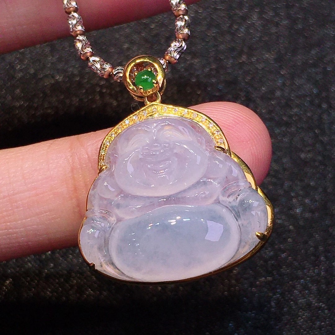 Ice Buddha statue pendant details Picture