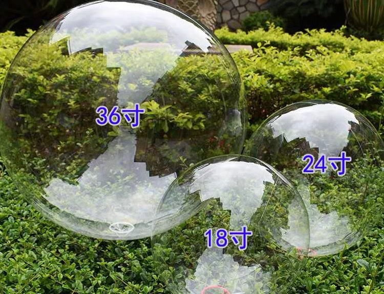 50 sets of popular transparent bounball balls, 10 inches, 18 inches, 24 inches, ground promotion color light balloons, rose bouquet balloons, 002 bounball balls, ball skins detail image 1
