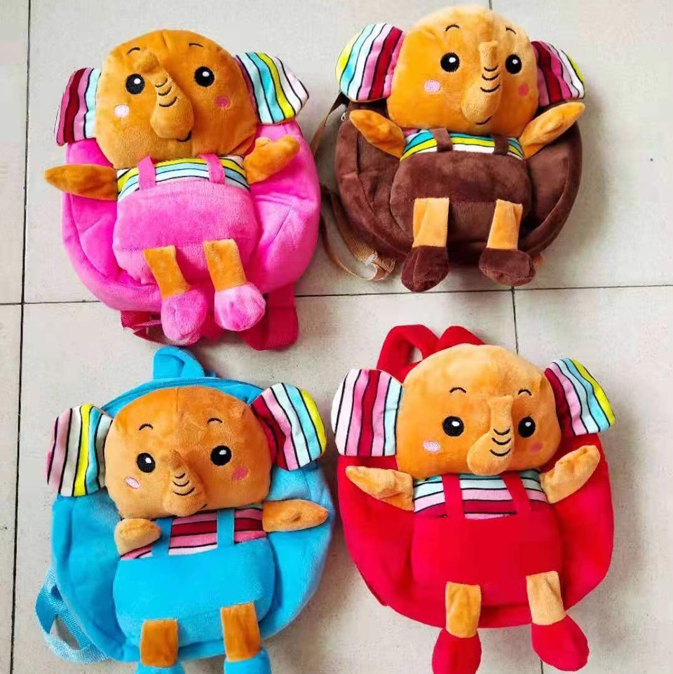Plush toy doll cartoon bag Plush doll children backpack kindergarten backpack 70