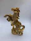 30Cm golden ceramic horse and mare craft ornaments, direct sales from the factory, animal ceramic home and office decoration ornaments, Golden castle vase factory Item Picture