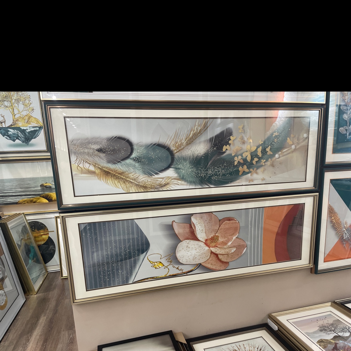 床头50*150卡纸鎏金