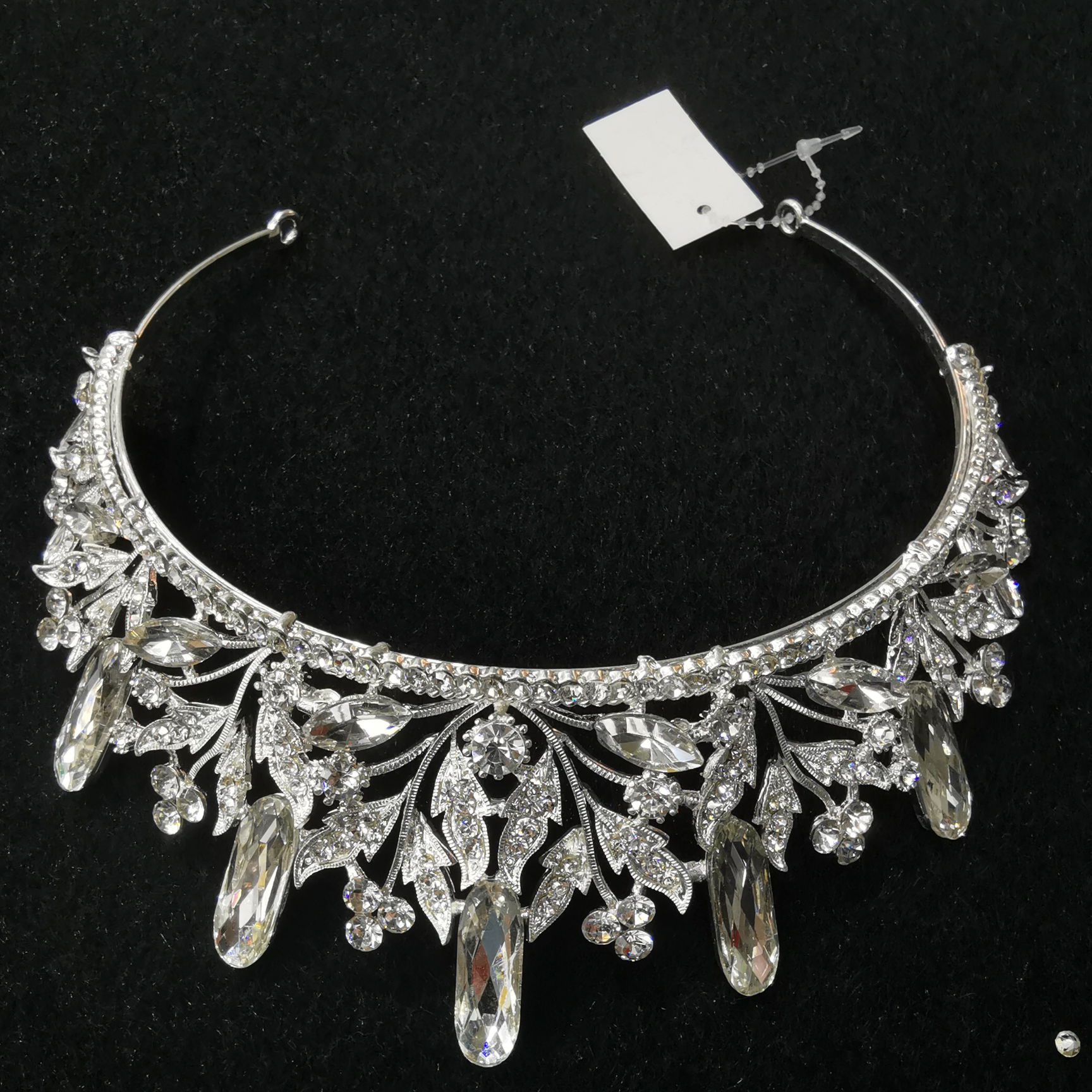 Silver children's Big Crown Headdress Handmade Fairy Girl Girl Hair accessories Atmospheric Princess Ice Girl