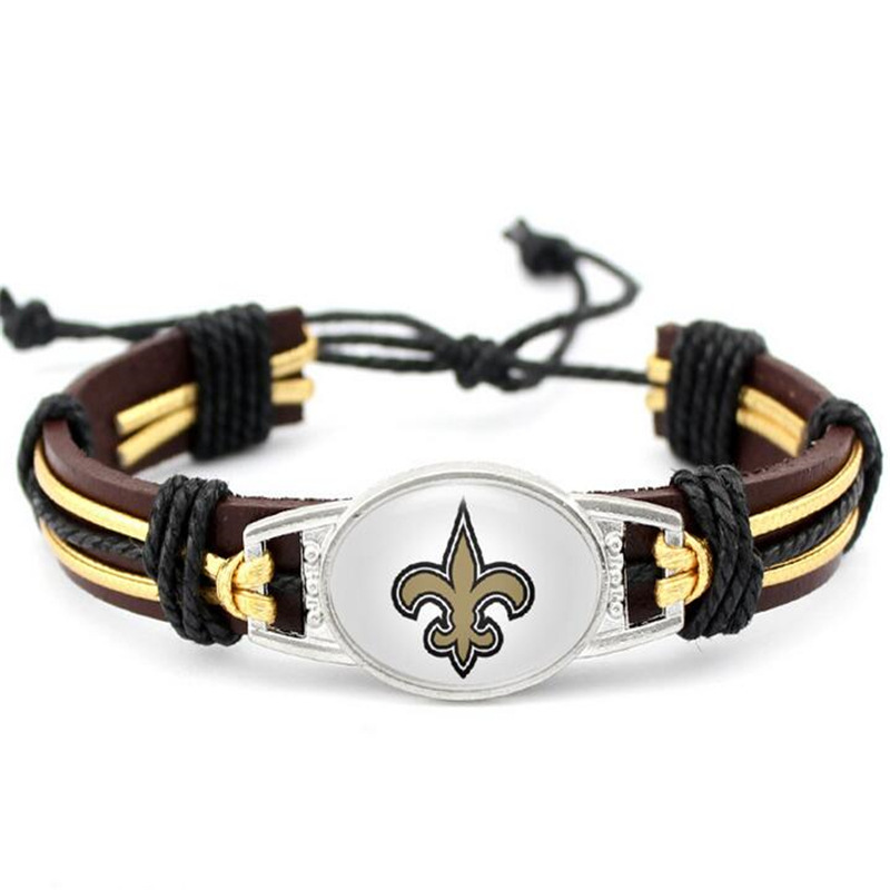 FLY285 32 American NFL football team cowhide braided parachute survival bracelet bracelet