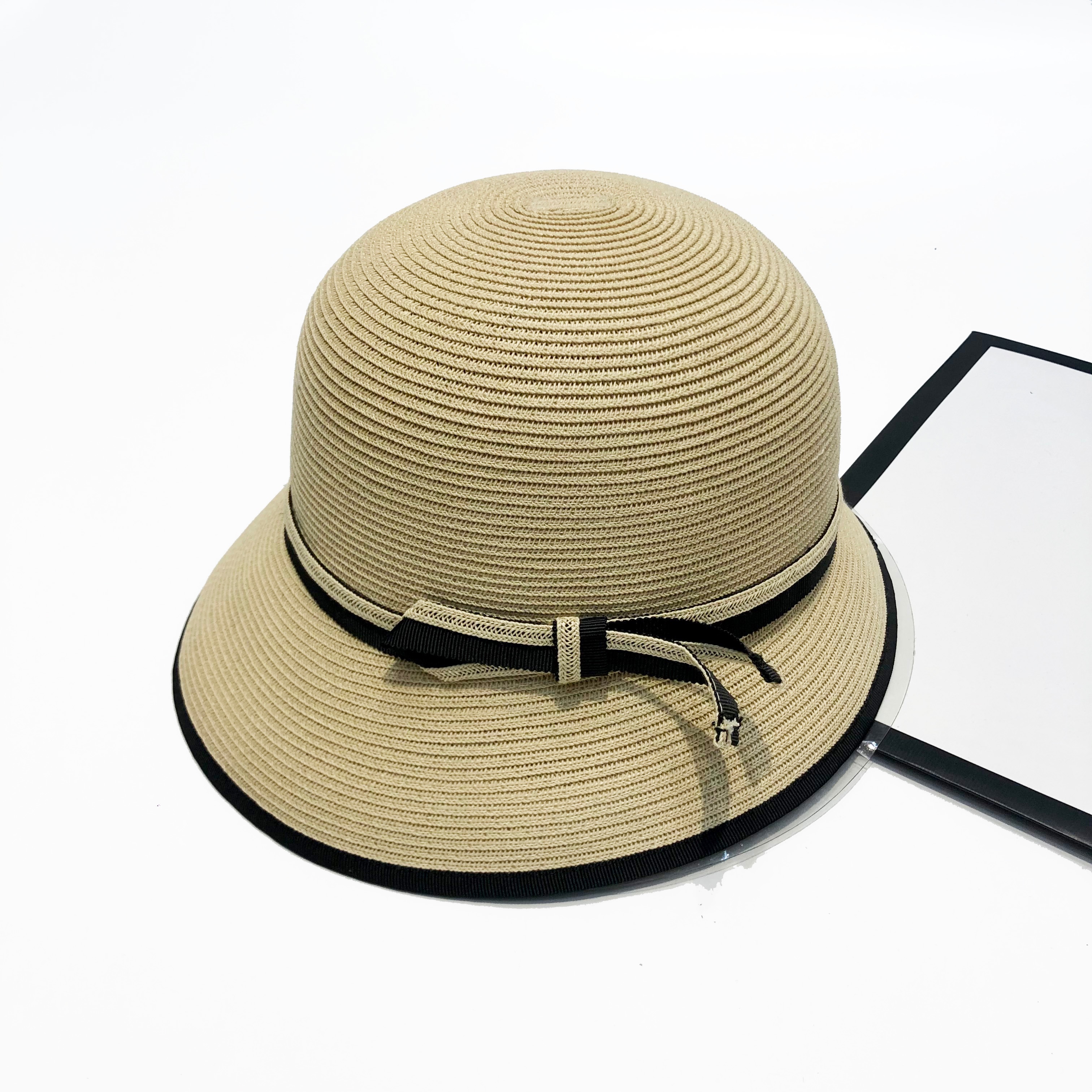 Kk Hat Broad Hat Industry Japanese Braid Braided Hat Ladies Folding Basin Hat Summer Fisherman Hat Straw Hat Ladies Outing Sun Block Hat Tide Item Picture