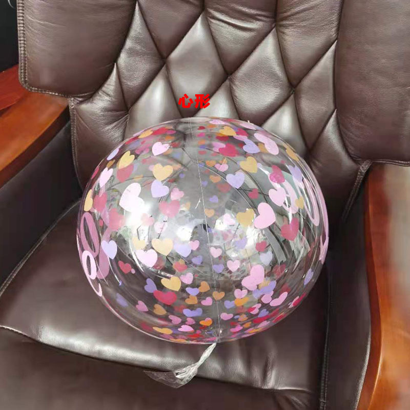 50 sets of 10-inch, 18-inch and 24-inch transparent bubble balls for ground promotion, decorated with balloons, rose bouquets and balloon prints detail image 2