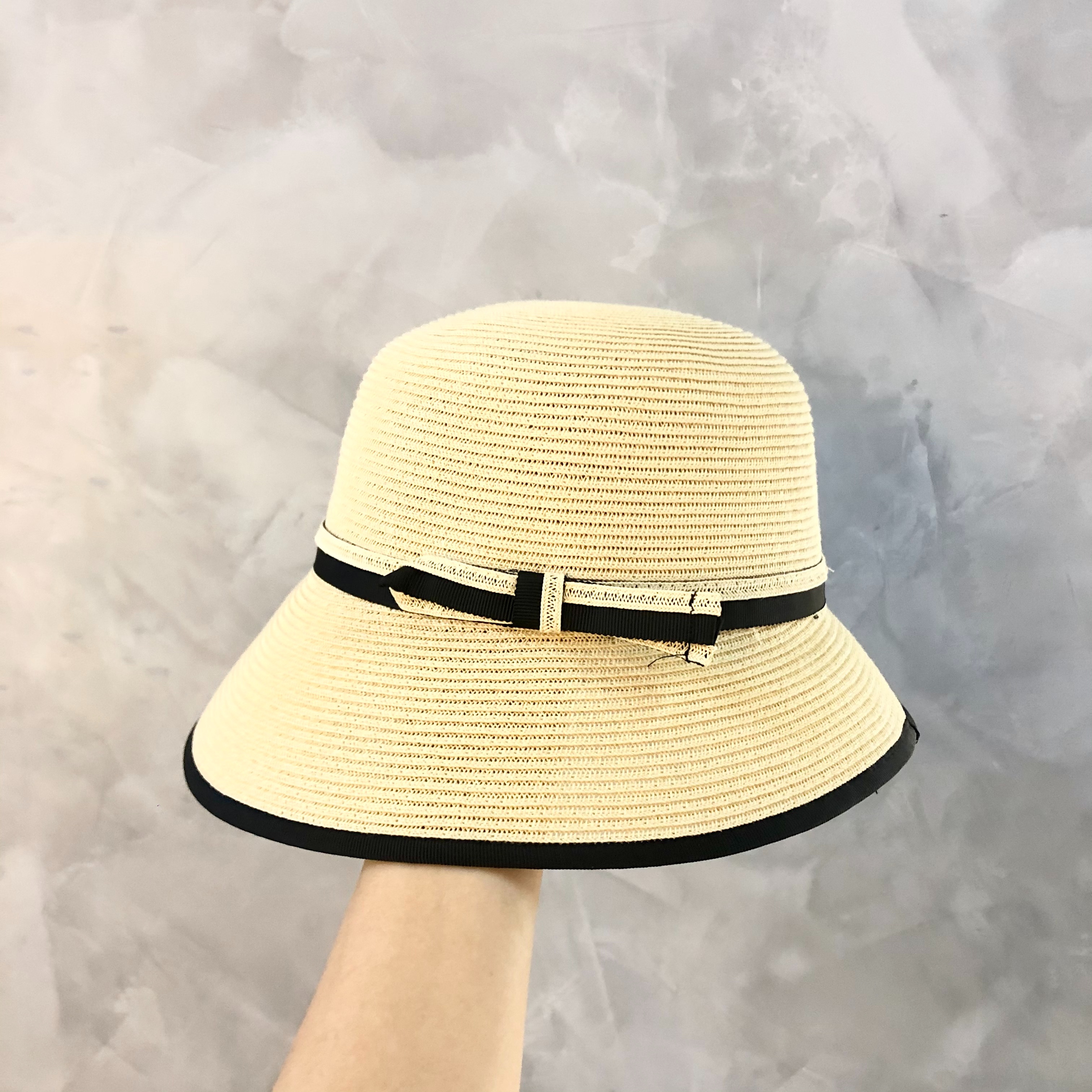 Kk Hat Broad Hat Industry Japanese Braid Braided Hat Ladies Folding Basin Hat Summer Fisherman Hat Straw Hat Ladies Outing Sun Block Hat Tide undefined