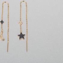Moon stone buckle earrings, earring source manufacturers fast hand live Tiktok preferred