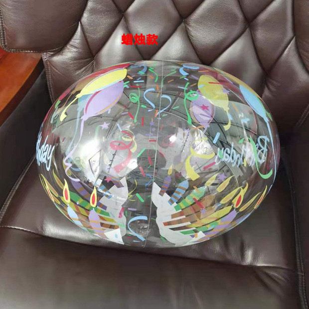 50 sets of 10-inch, 18-inch and 24-inch transparent bubble balls for ground promotion, decorated with balloons, rose bouquets and balloon prints detail image 5