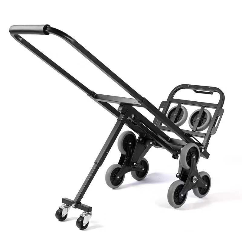 Large iron ladder cart, luggage cart, shopping cart, handcart detail image 2