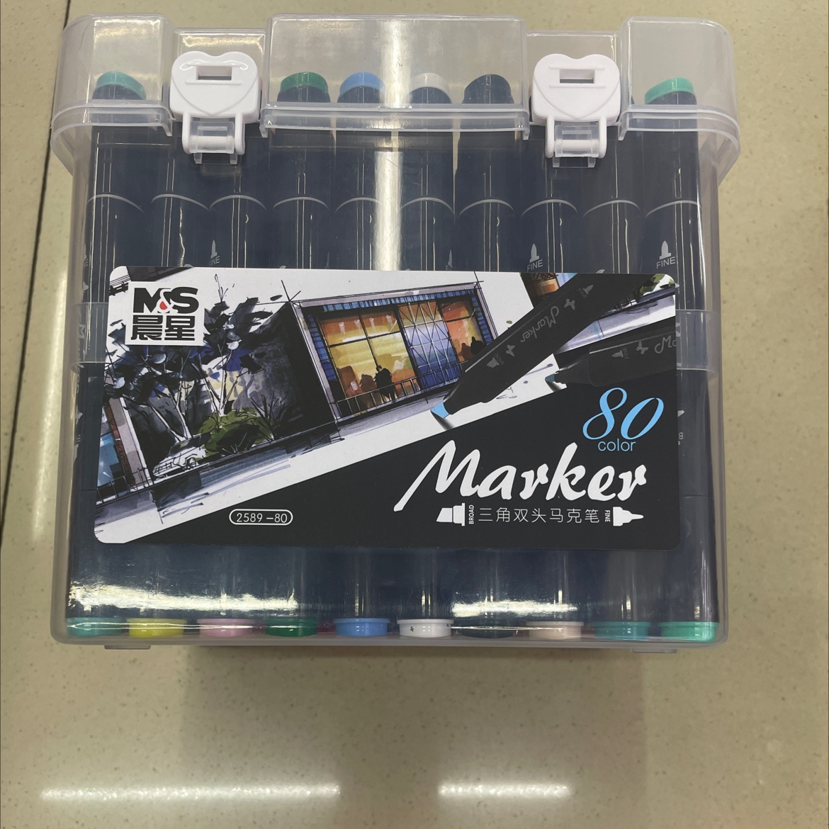 黑杆/马克笔/80色产品图