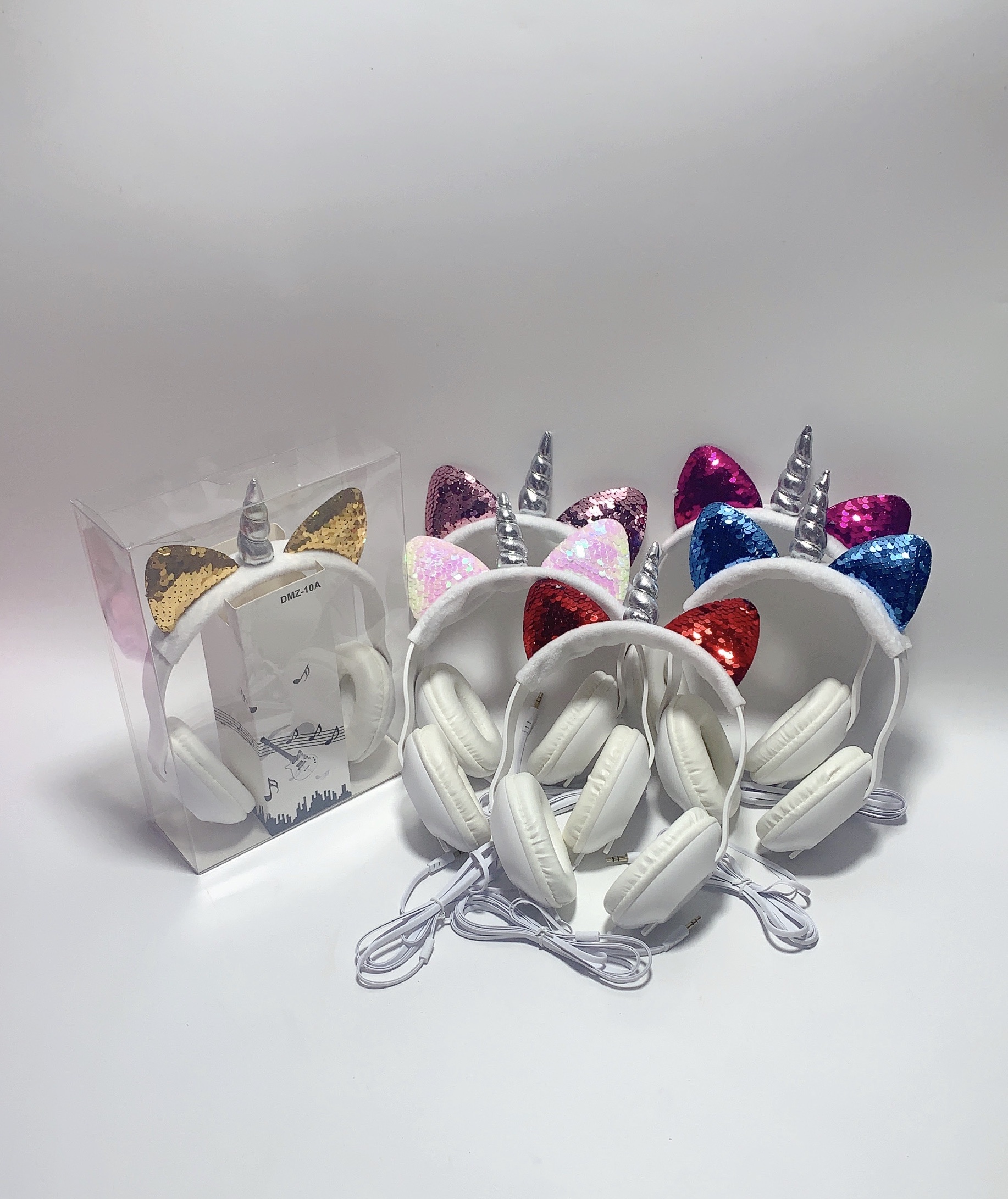 DMZ-10A独角兽卡通头戴式儿童礼品耳机详情图3