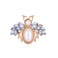 新款合金镶钻珍珠蜜蜂胸针 欧美个性创意小巧胸花 图
