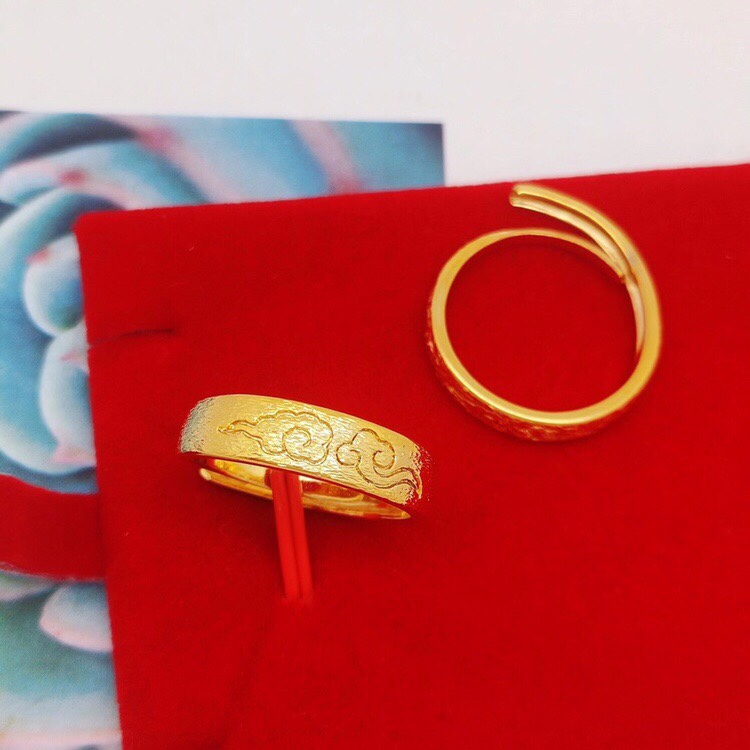 Auspicious cloud couple ring,