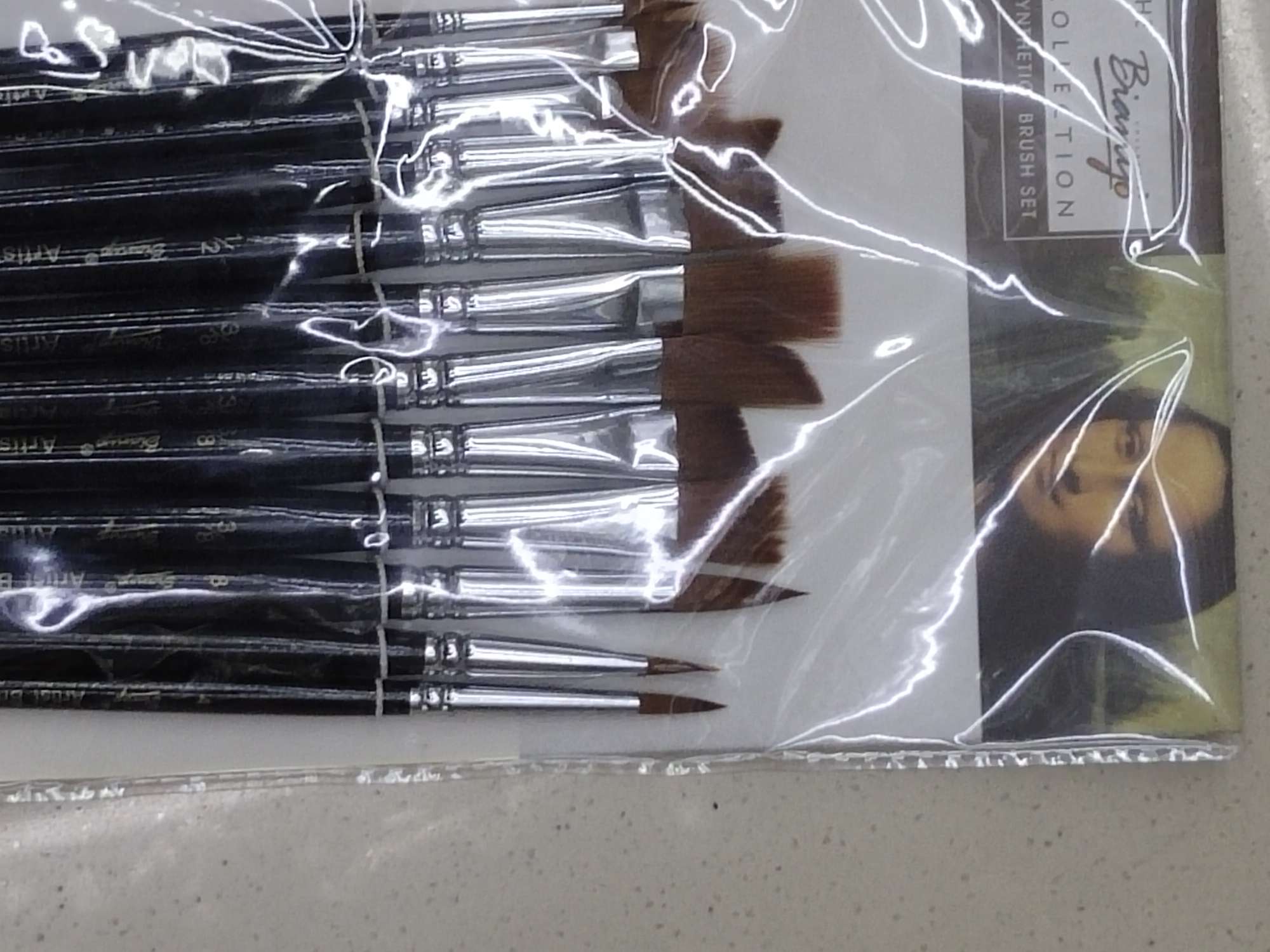 美术水彩画笔尼龙毛勾线笔水粉丙烯画笔油画笔多功能画画工具套装4细节图