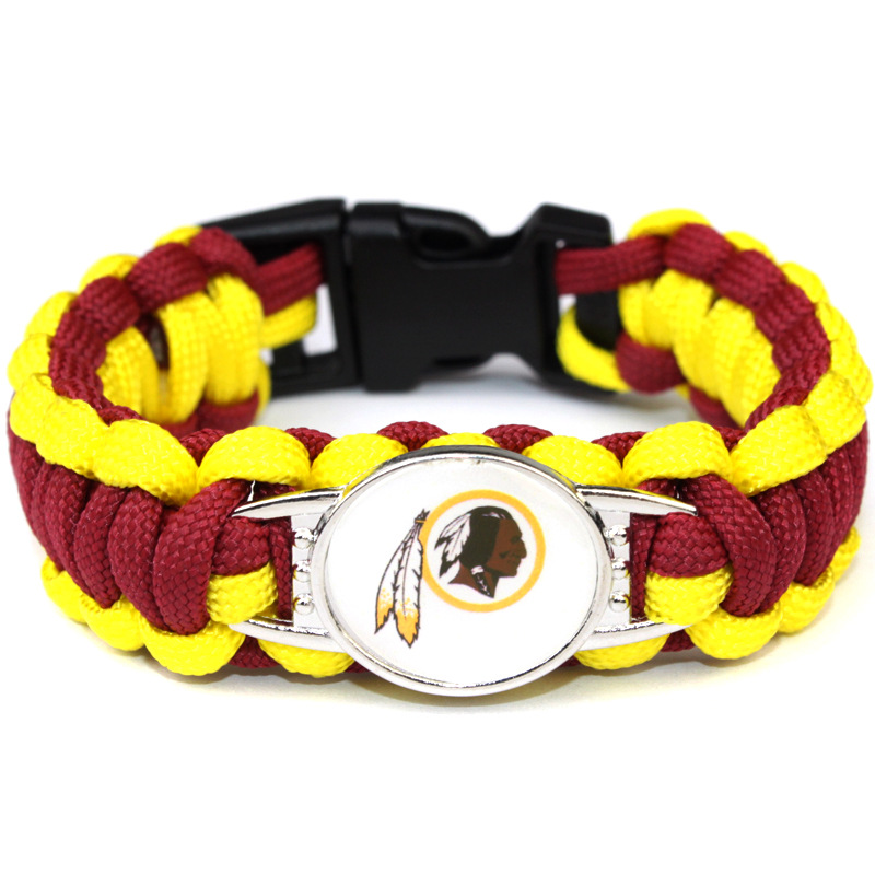FLY320  32个NFL橄榄球队伞绳手链 救生手链 Cowboys paracord bracelet