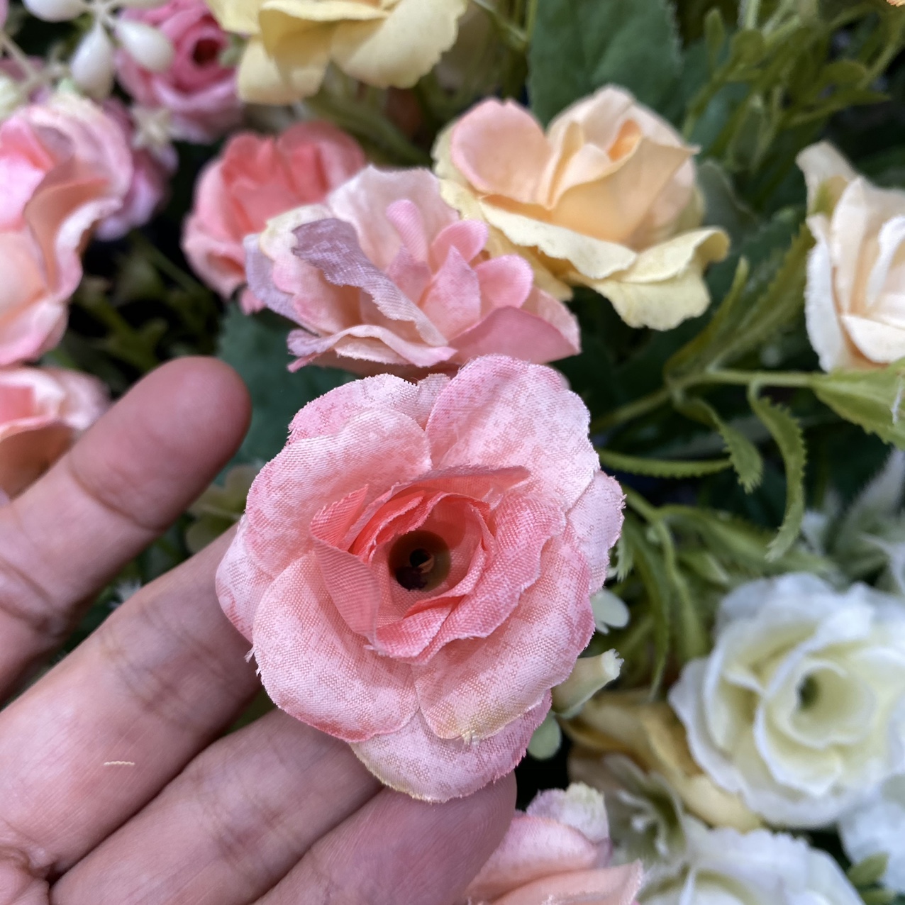 European style small rose head pink powder