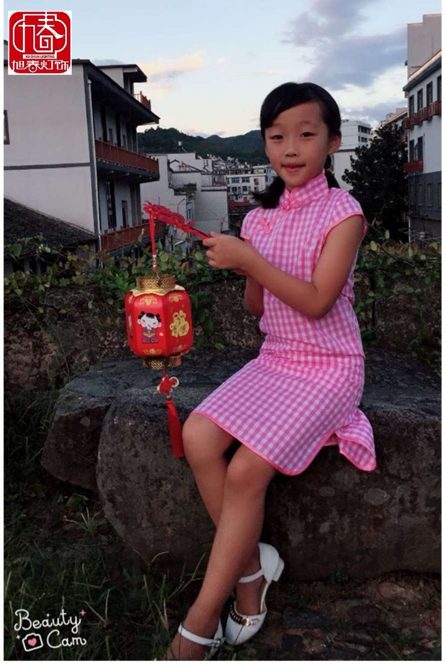 New Year Lantern Relocation Children Light Battery Portable Lantern Festival Palace Lantern Spring Festival Fuwa Application Scenario