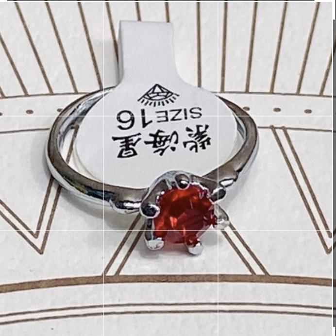 Electric white K Color preserving alloy material 6%inlaid resin diamond popular fashion trend women's ring 14