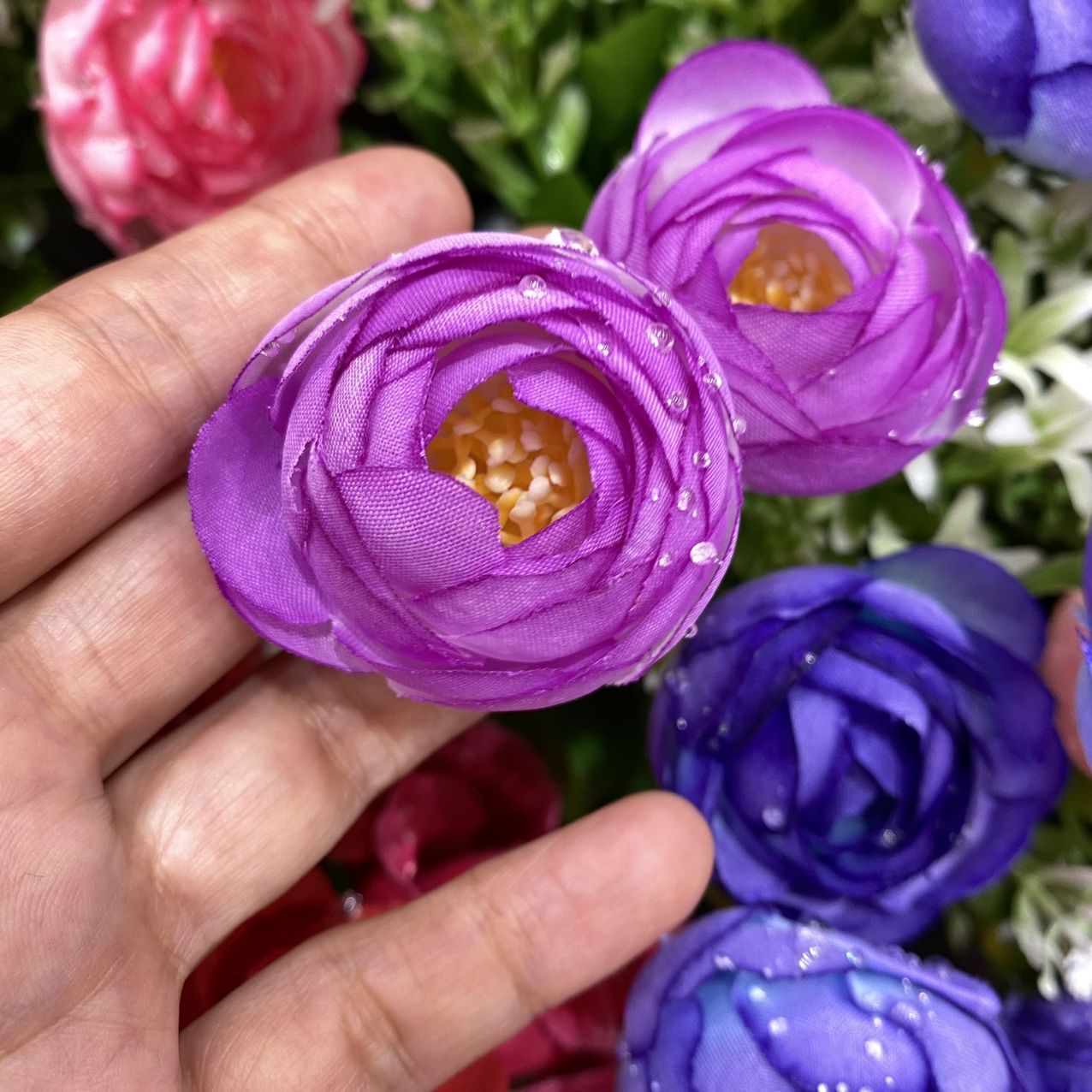 花心山茶花紫色