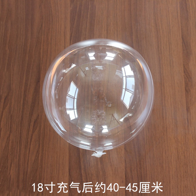 网红透明波波球50个装10寸18寸24寸地推彩灯气球装饰玫瑰花束气球001详情图8
