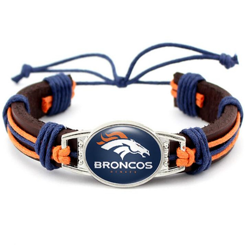 FLY280 32 NFL football team cowhide braided parachute survival bracelet bracelet