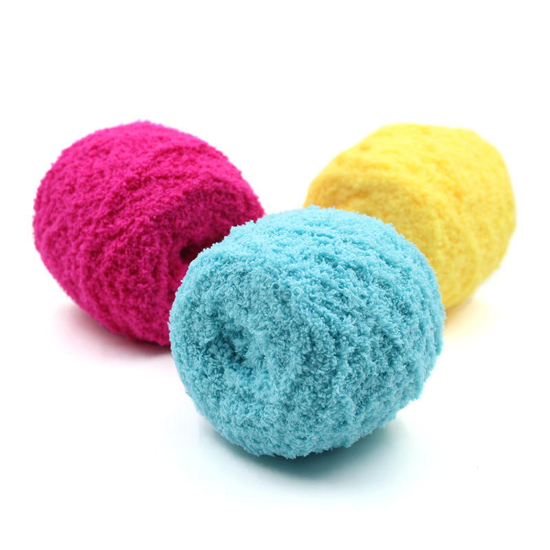Coral lint lint thick scarf Baby Baby cotton Handmade diy self-woven material Pack 99