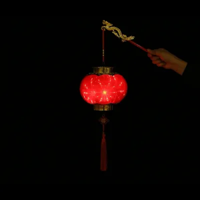 2021 New Year Decoration Small Red Lantern Children's Portable Housewarming With Light Light Spring Festival Hanging Lantern Red Palace Lamp