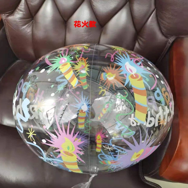 50 sets of 10-inch, 18-inch and 24-inch transparent bubble balls for ground promotion, decorated with balloons, rose bouquets and balloon prints detail image 1