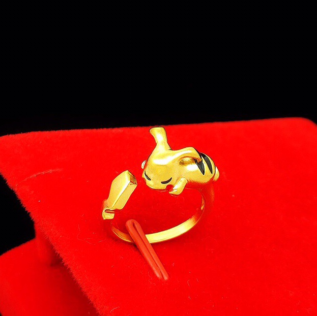 Pikachu drip ring, cartoon character design style