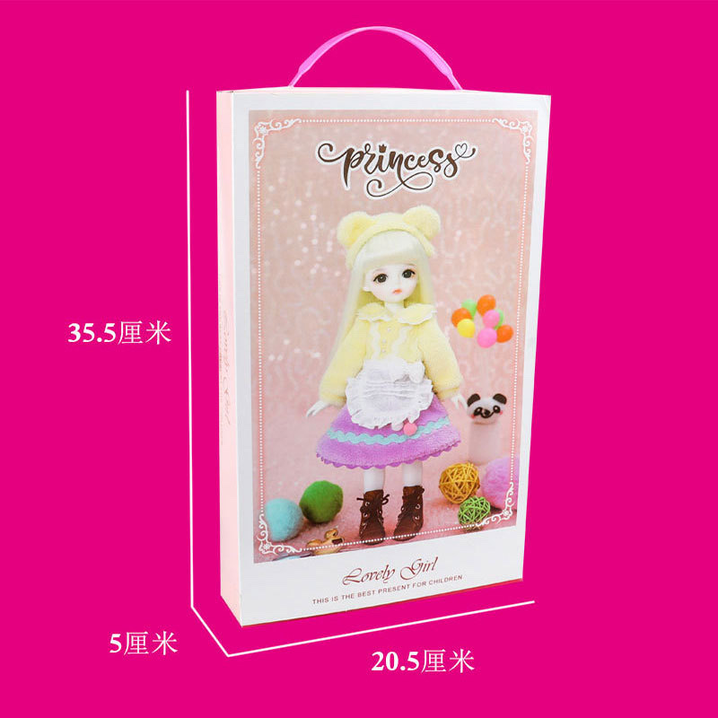 Cross-border 16 cm simulation mini doll Little Princess Bababa Pyi Girl figurine gift box toy set pic 6