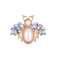 新款合金镶钻珍珠蜜蜂胸针 欧美个性创意小巧胸花 产品图